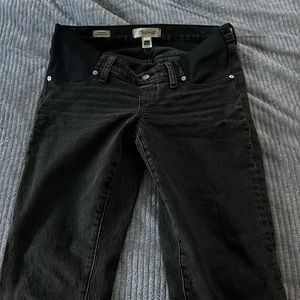 Madewell maternity jeans in black